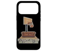 Carcasa para iPhone 17 Pro MAX Mi Terapeuta Tiene un aro y un Piso de Madera de Baloncesto