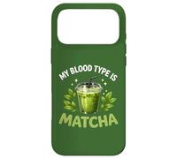 Carcasa para iPhone 17 Pro MAX Mi Tipo de Sangre es Matcha Iced Green Latte Tea Drinker