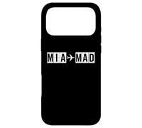 Carcasa para iPhone 17 Pro MAX MIA a Mad Ruta de avión Miami Madrid