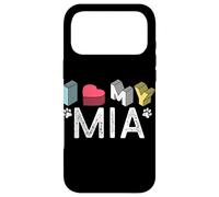 Carcasa para iPhone 17 Pro MAX MIA Personalizado Perro Nombre MIA Pet Lover