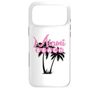 Carcasa para iPhone 17 Pro MAX Miami Beach Florida Palmera Retro Tropical