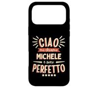 Carcasa para iPhone 17 Pro MAX Michele Idea Regalo Personalizzata Nome Divertente