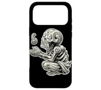 Carcasa para iPhone 17 Pro MAX Mictlantecuhtli Dios Azteca de la Muerte Blackwork Maya