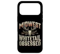 Carcasa para iPhone 17 Pro MAX Midwest Whitetail Deer Skull Buck Hunting Vintage