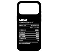 Carcasa para iPhone 17 Pro MAX Mika Datos de Nutrición Nombre Gracioso