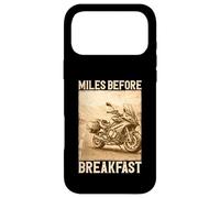 Carcasa para iPhone 17 Pro MAX Miles Before Breakfast Moto Aventura Diseño