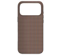 Carcasa para iPhone 17 Pro MAX Mini Charcoal and Rust Gingham Check Pattern