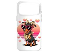 Carcasa para iPhone 17 Pro MAX Miniature Pinscher Valentines Day
