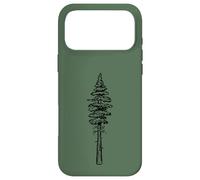 Carcasa para iPhone 17 Pro MAX Minimalist Pine Tree Illustration Simple Hiking 80s Graphic