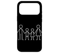 Carcasa para iPhone 17 Pro MAX Minimalista Familia Línea Arte Dibujo Mamá Papá Hi