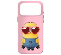 Carcasa para iPhone 17 Pro MAX Minions Cute Bob In Love Heart Shaped Glasses Portrait