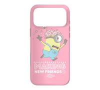 Carcasa para iPhone 17 Pro MAX Minions Stuart and Bees Making New Friends