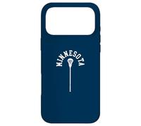 Carcasa para iPhone 17 Pro MAX Minnesota Minimalist Vertical Lacrosse Stick Retro LAX