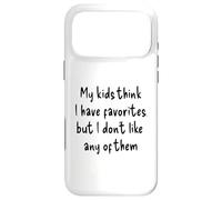 Carcasa para iPhone 17 Pro MAX Mis Hijos piensan Que Tengo Favoritos