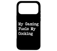 Carcasa para iPhone 17 Pro MAX Mis Juegos alimentan mi Cocina Divertida Ropa de Cocinero para Jugadores