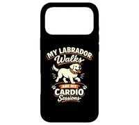 Carcasa para iPhone 17 Pro MAX Mis Paseos de Labrador Son mis sesiones de Cardio, Divertido Labrador
