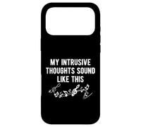 Carcasa para iPhone 17 Pro MAX Mis Pensamientos intrusivos suenan como Notas Musicales Salud Mental