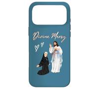 Carcasa para iPhone 17 Pro MAX Misericordioso Jesús y Santa Faustina Dibujos Animados Divina Misericordia