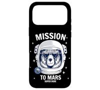 Carcasa para iPhone 17 Pro MAX Mission To Mars Cool Space Astronaut Bear Cartoon Graphic