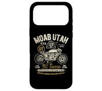 Carcasa para iPhone 17 Pro MAX Moab Utah Route U-128 Colorado River Retro diseño de Motocicleta