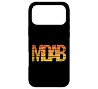 Carcasa para iPhone 17 Pro MAX Moab Utah Vintage Retro Estilo Atardecer Desgastado Arte