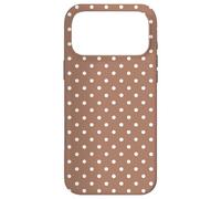 Carcasa para iPhone 17 Pro MAX Mocha Mousse Mocha Mousse Marrón Blanco Lunares