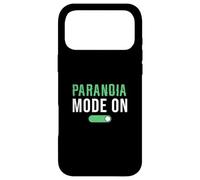 Carcasa para iPhone 17 Pro MAX Modo Paranoia sobre Divertidos Expertos en Ciberseguridad Cibernética