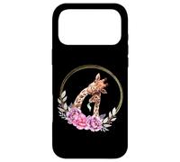 Carcasa para iPhone 17 Pro MAX Mom and Baby Giraffe For Safari Animal Lover Floral Circle
