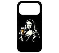 Carcasa para iPhone 17 Pro MAX Mona Lisa con Cerveza Bar Pub Crawl Fiesta Hombres Mujeres Cerveza Divertida