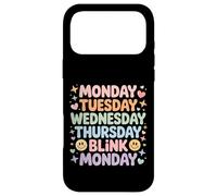 Carcasa para iPhone 17 Pro MAX Monday Tuesday Wednesday Thursday Blink Monday -