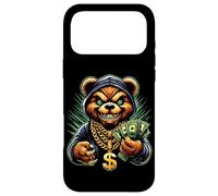 Carcasa para iPhone 17 Pro MAX Money Calling Hip Hop Bear Teddy tee Gángster Rap Swag Dope