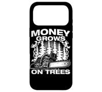 Carcasa para iPhone 17 Pro MAX Money Grows on Trees Leñador Motosierra Madera Cortar