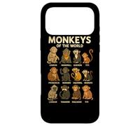 Carcasa para iPhone 17 Pro MAX Monkeys of The World Camiseta Linda Especies de Primates