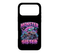 Carcasa para iPhone 17 Pro MAX Monster Sister Shark Truck Funny Pink Sibling