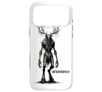 Carcasa para iPhone 17 Pro MAX Monstruo Wendigo, Skinwalker, críptido, Malvado Monstruo de Terror