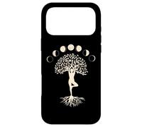 Carcasa para iPhone 17 Pro MAX Moon Phase Tree of Life Tree Pose Yoga Woman Biohacker