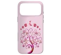 Carcasa para iPhone 17 Pro MAX Moon Phases Pink Tree Fases De La Luna Árbol De La Vida Rosa