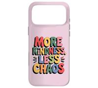 Carcasa para iPhone 17 Pro MAX More Kindness Less Chaos Kids Boys Positive Saying Be Kind