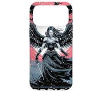 Carcasa para iPhone 17 Pro MAX Morrigan Diosa de la Guerra y el Destino con Cuervos y alas