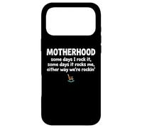Carcasa para iPhone 17 Pro MAX Motherhood Some Days I Rock It Some Days It Rocks Me