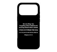 Carcasa para iPhone 17 Pro MAX Motivational Christian Bible Verse Philippians 3 13-14 Faith
