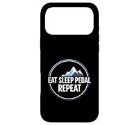 Carcasa para iPhone 17 Pro MAX Mountain Biking Cyclist Eat Sleep Pedal Repeat