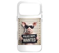 Carcasa para iPhone 17 Pro MAX Mugshot Style Art Cerdo Gafas De Sol Cerdos