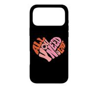 Carcasa para iPhone 17 Pro MAX Mujer All You Need Is Love Retro Groovy Vintage Heart Girl