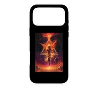 Carcasa para iPhone 17 Pro MAX Mujer Llamas Cósmicas Triángulo Transformación de Poder