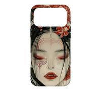 Carcasa para iPhone 17 Pro MAX Mujeres místicas japonesas y árbol de Cerezo Kanji japonés