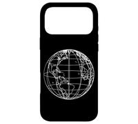 Carcasa para iPhone 17 Pro MAX Mundial Globo LÍNEA Arte Mapa Planeta Tierra Atlas Viaje