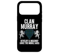 Carcasa para iPhone 17 Pro MAX Murray Clan Escocés Nombre Escudo De Armas Tartán Fiesta Familiar