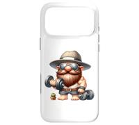 Carcasa para iPhone 17 Pro MAX Muscleman GNOME with Dumbbells Funny Fitness Working out