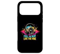 Carcasa para iPhone 17 Pro MAX Music Headphones DJ Feel The Beat Live The Vibe Retro Sound